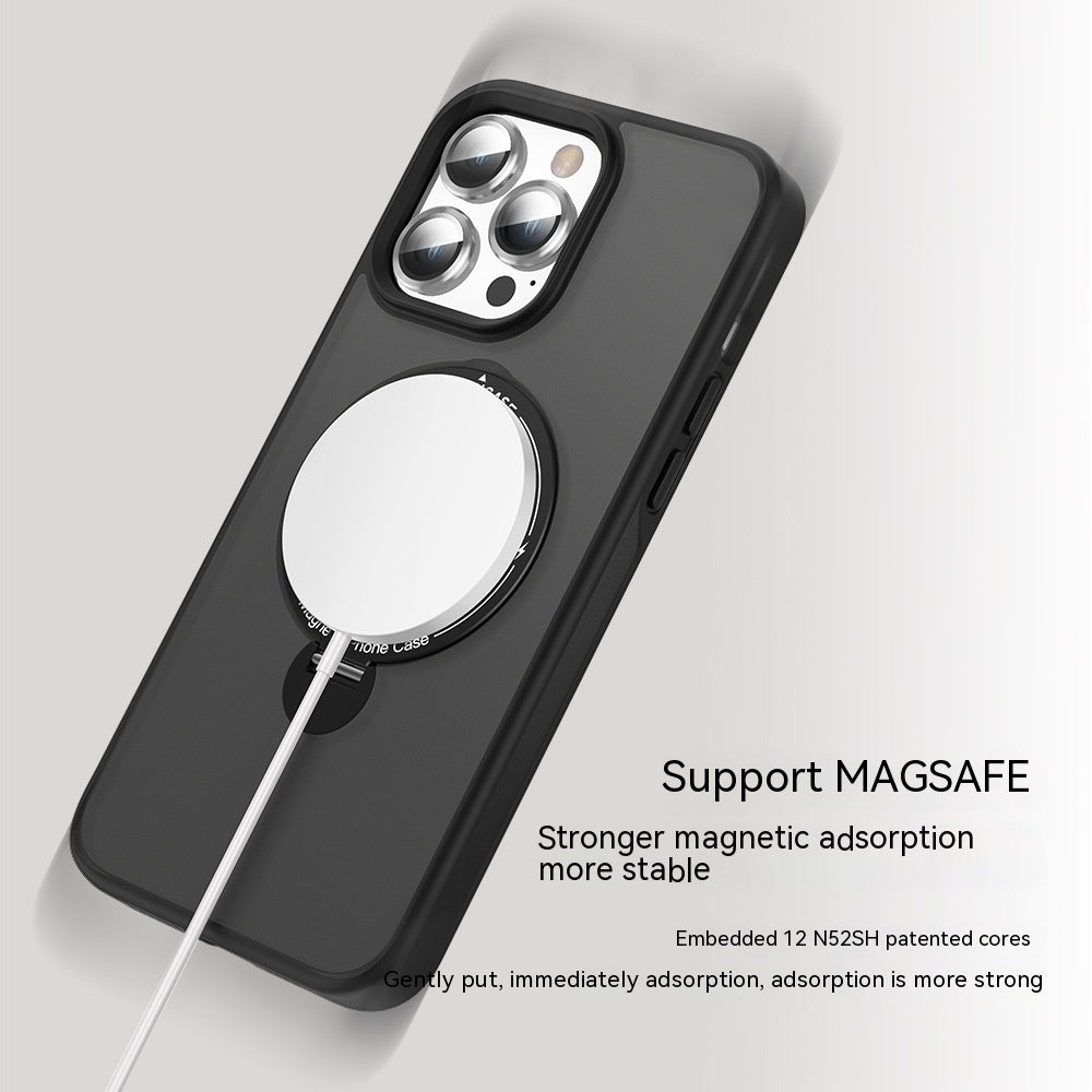 Rotating Invisible Magnetic Frosted Phone Case